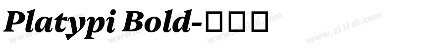 Platypi Bold字体转换